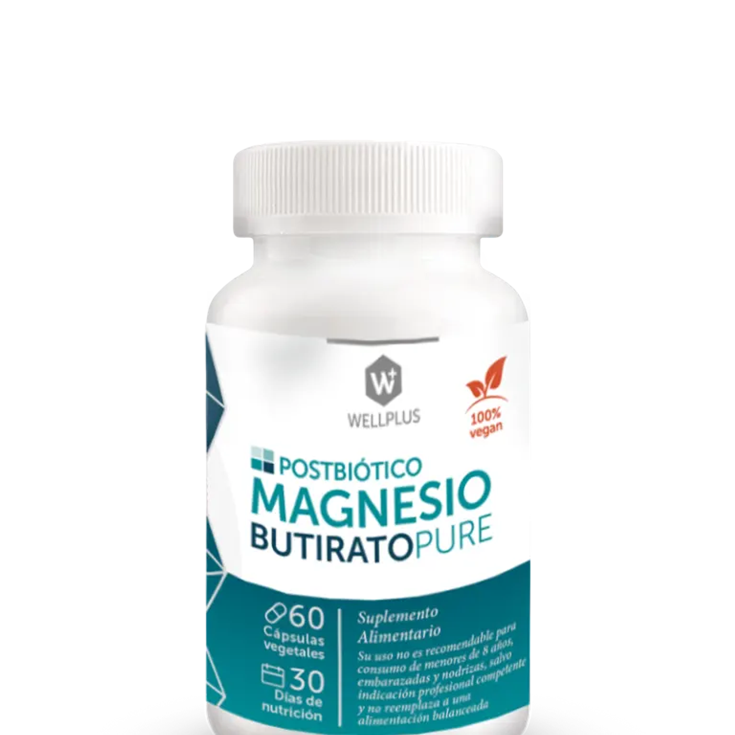 Wellplus - Magnesio Butirato Pure 60 capsulas  1