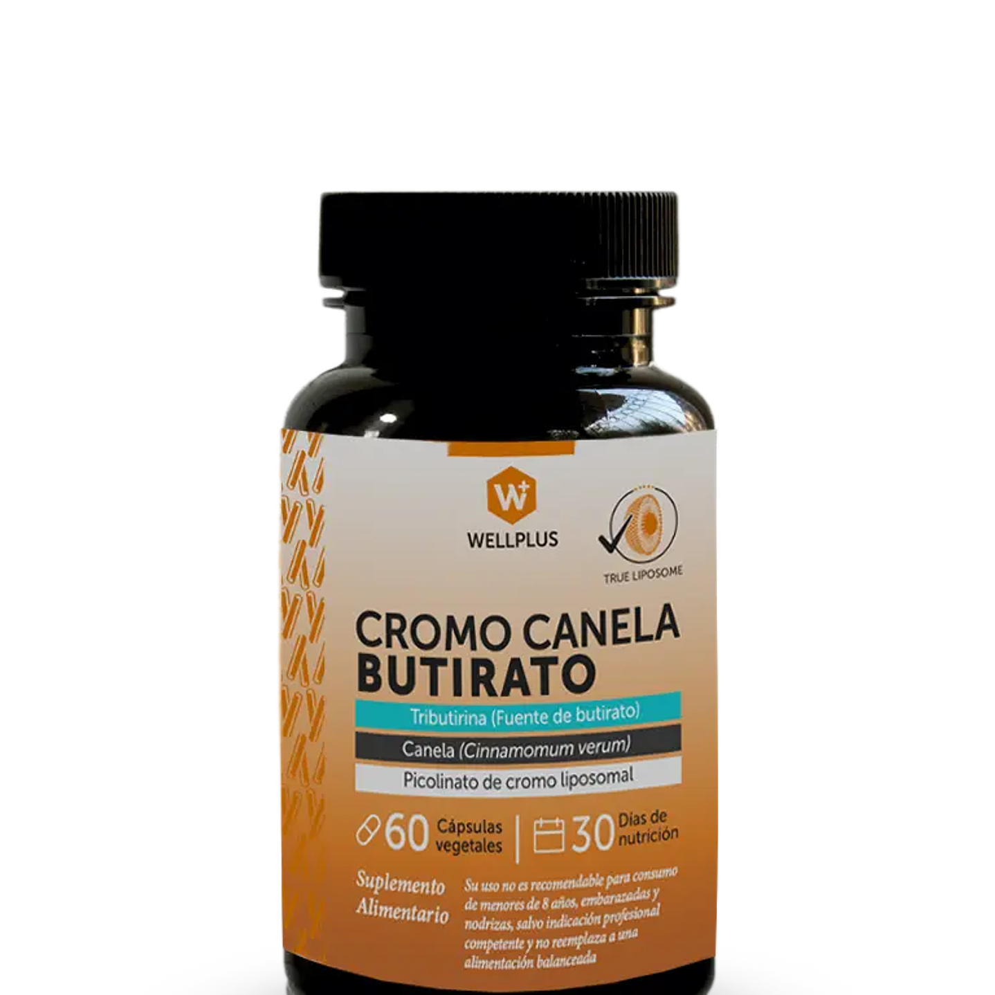 Wellplus - Cromo Canela Butirato 60 capsulas  1