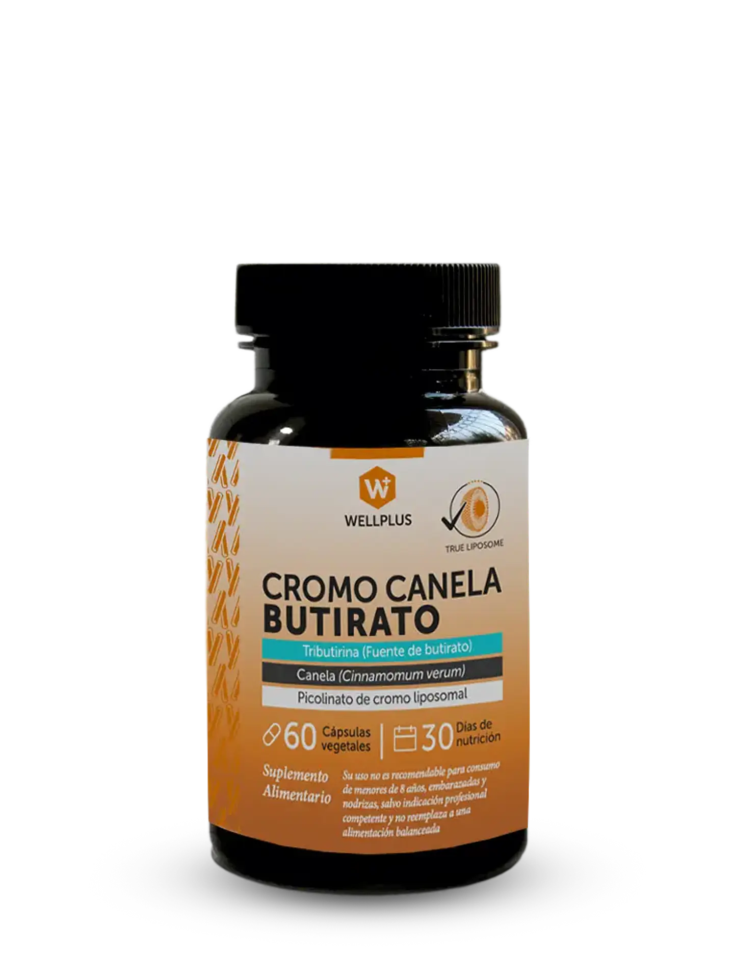 Wellplus - Cromo Canela Butirato 60 capsulas  1