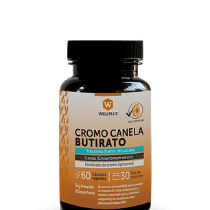 Wellplus - Cromo Canela Butirato 60 capsulas 