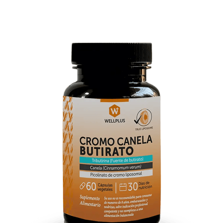 Wellplus - Cromo Canela Butirato 60 capsulas  1