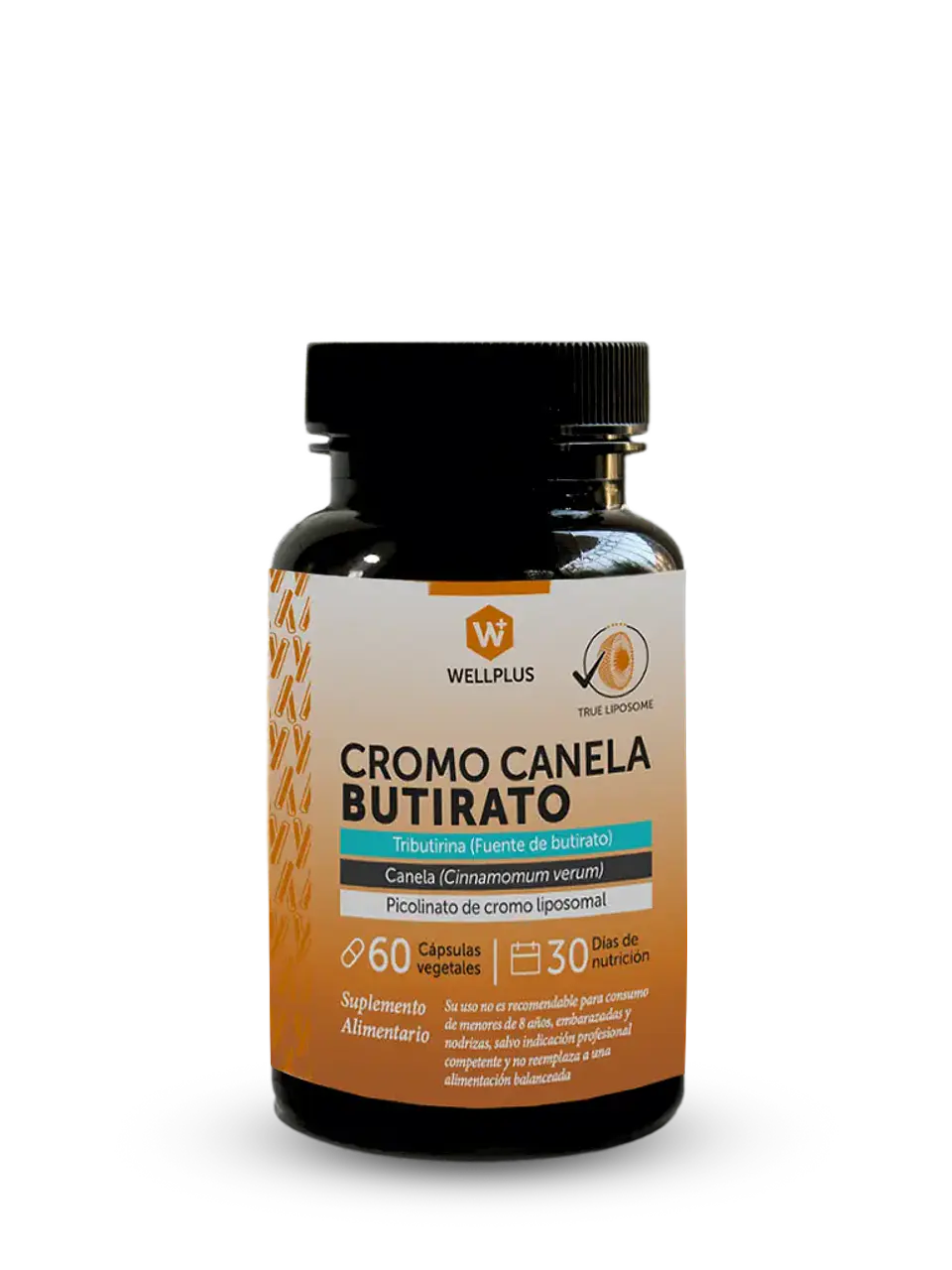 Wellplus - Cromo Canela Butirato 60 capsulas  1