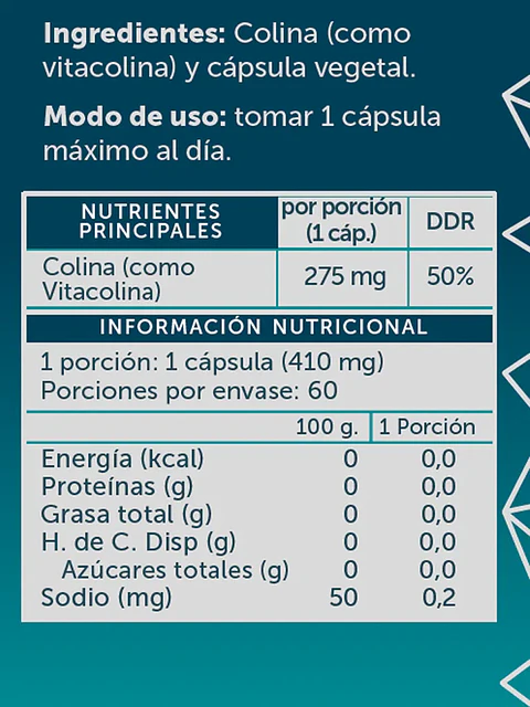 Wellplus - Colina Pure 60 capsulas 