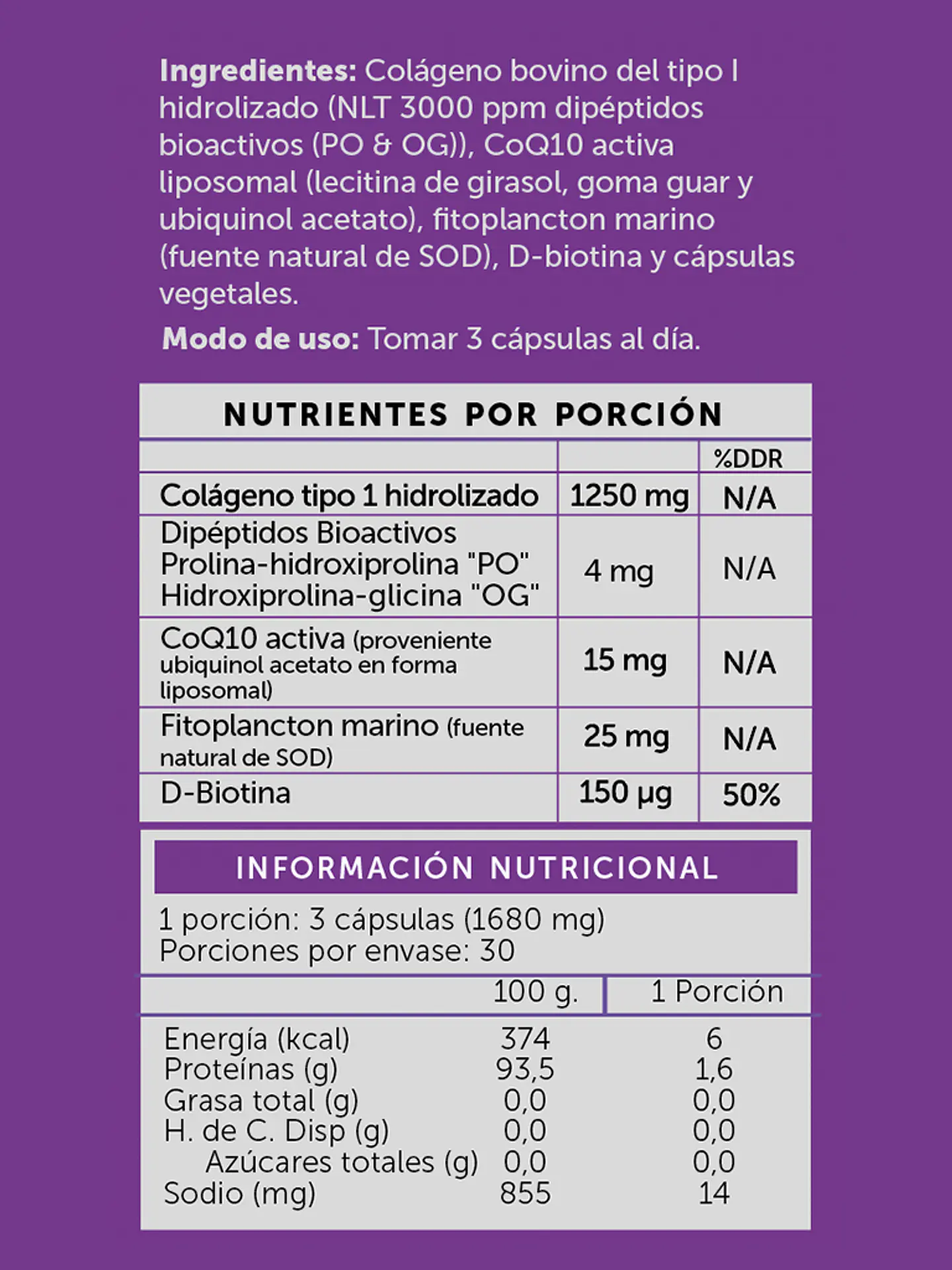Wellplus - Collagen PRO 90 capsulas  2