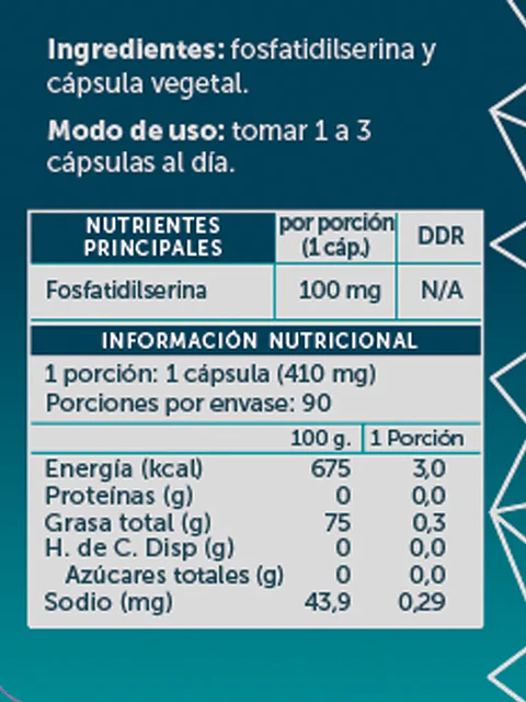 Wellplus - Fosfatidilserina Pure 90 capsulas 