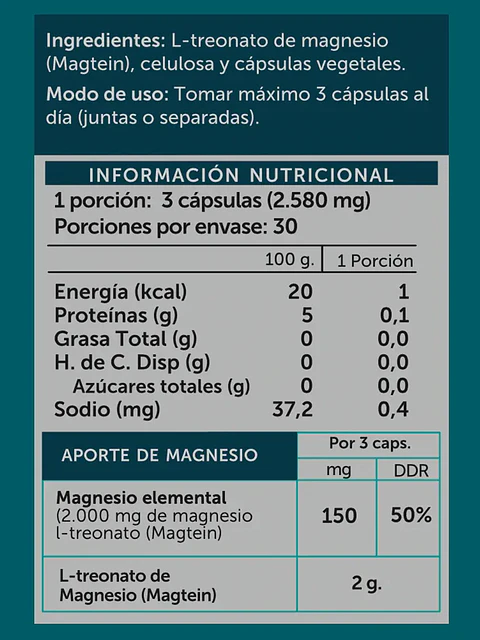 Wellplus - Magtein Pure 90 capsulas 