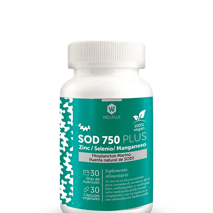 Wellplus - Sod 750 Plus 30 capsulas  1