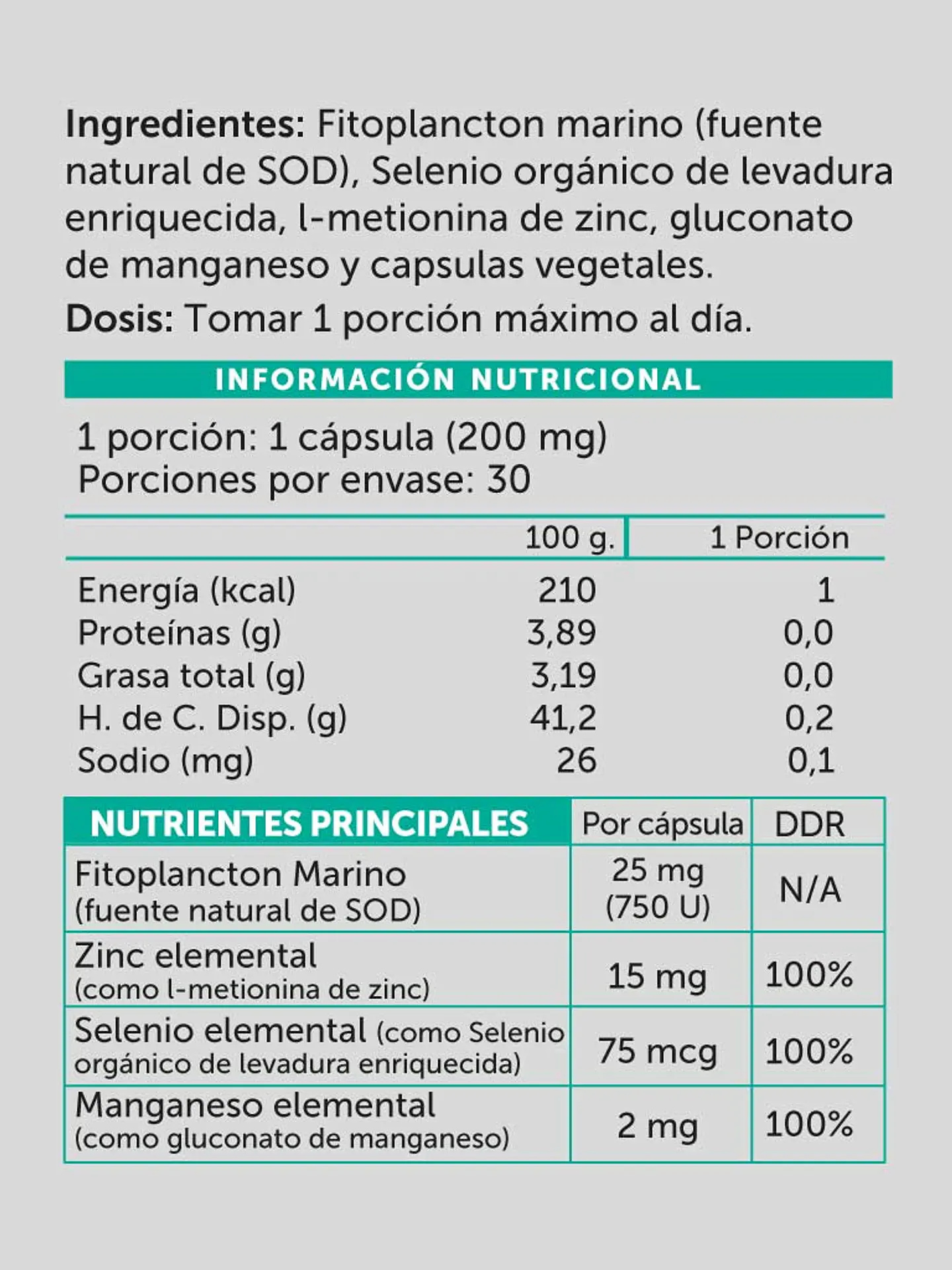 Wellplus - Sod 750 Plus 30 capsulas  2