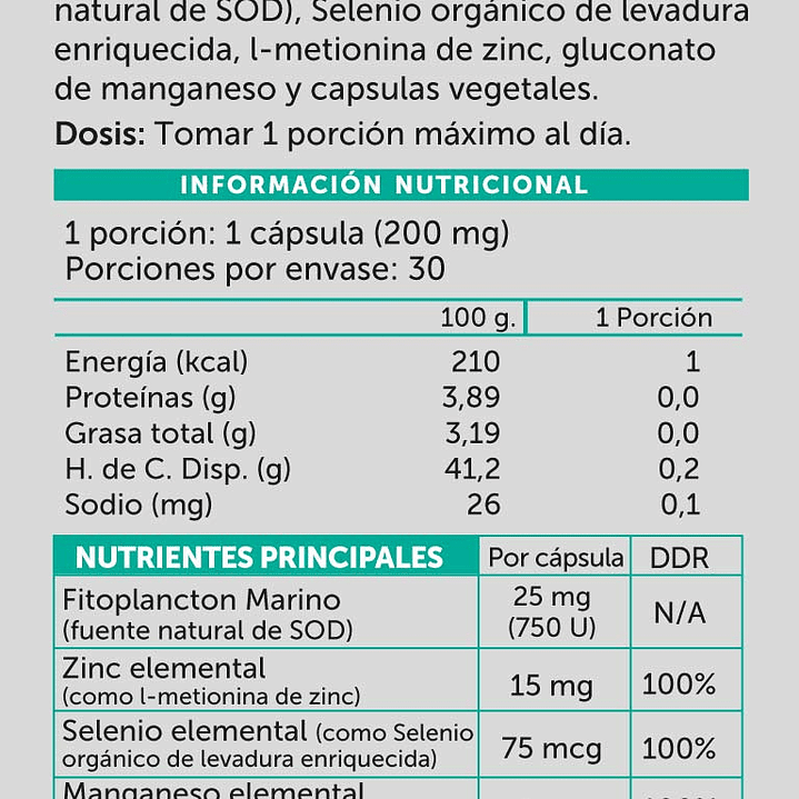 Wellplus - Sod 750 Plus 30 capsulas  2