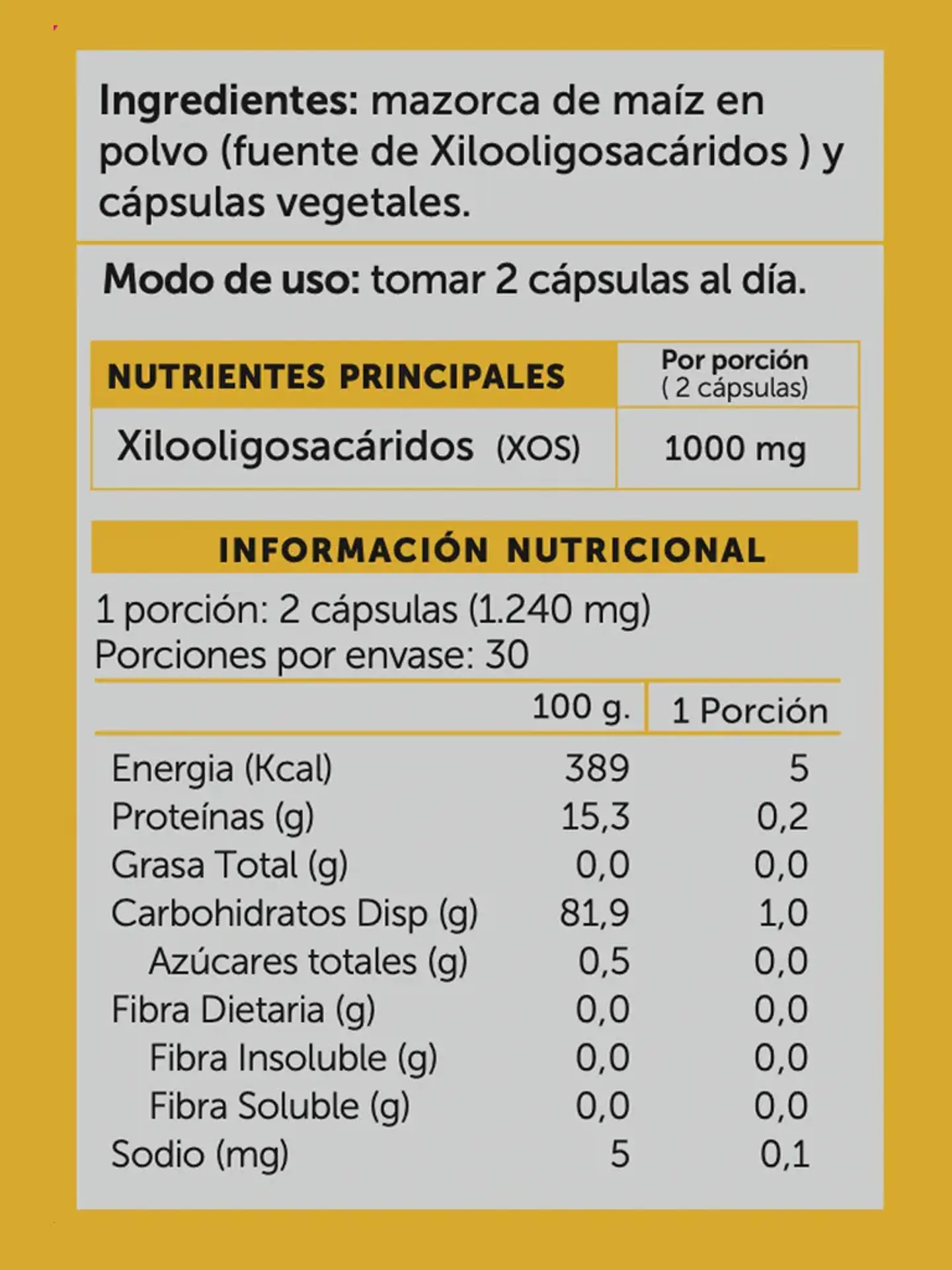 Wellplus - Prebiotic Plus N2 60 capsulas  2