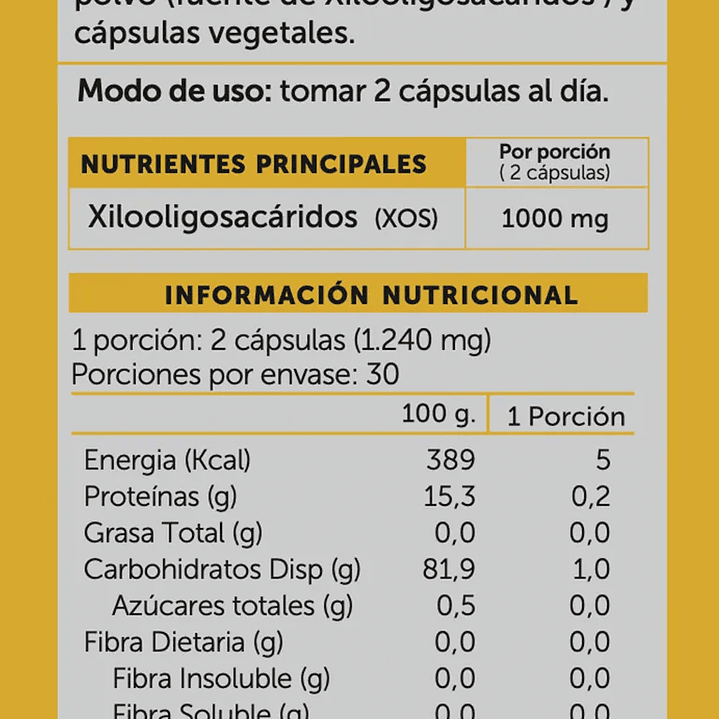 Wellplus - Prebiotic Plus N2 60 capsulas  2