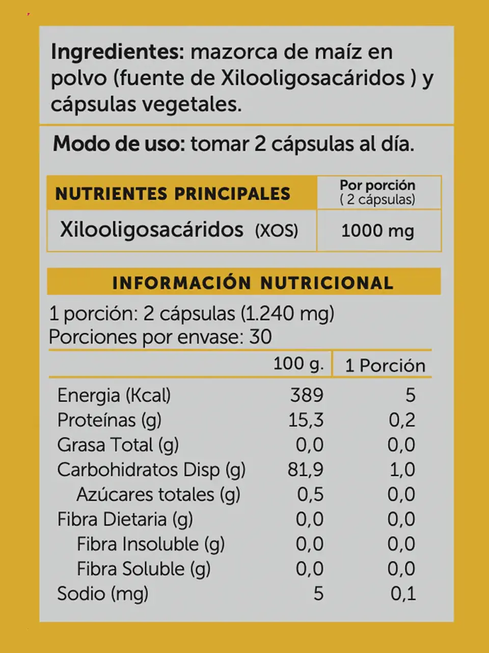 Wellplus - Prebiotic Plus N2 60 capsulas  2