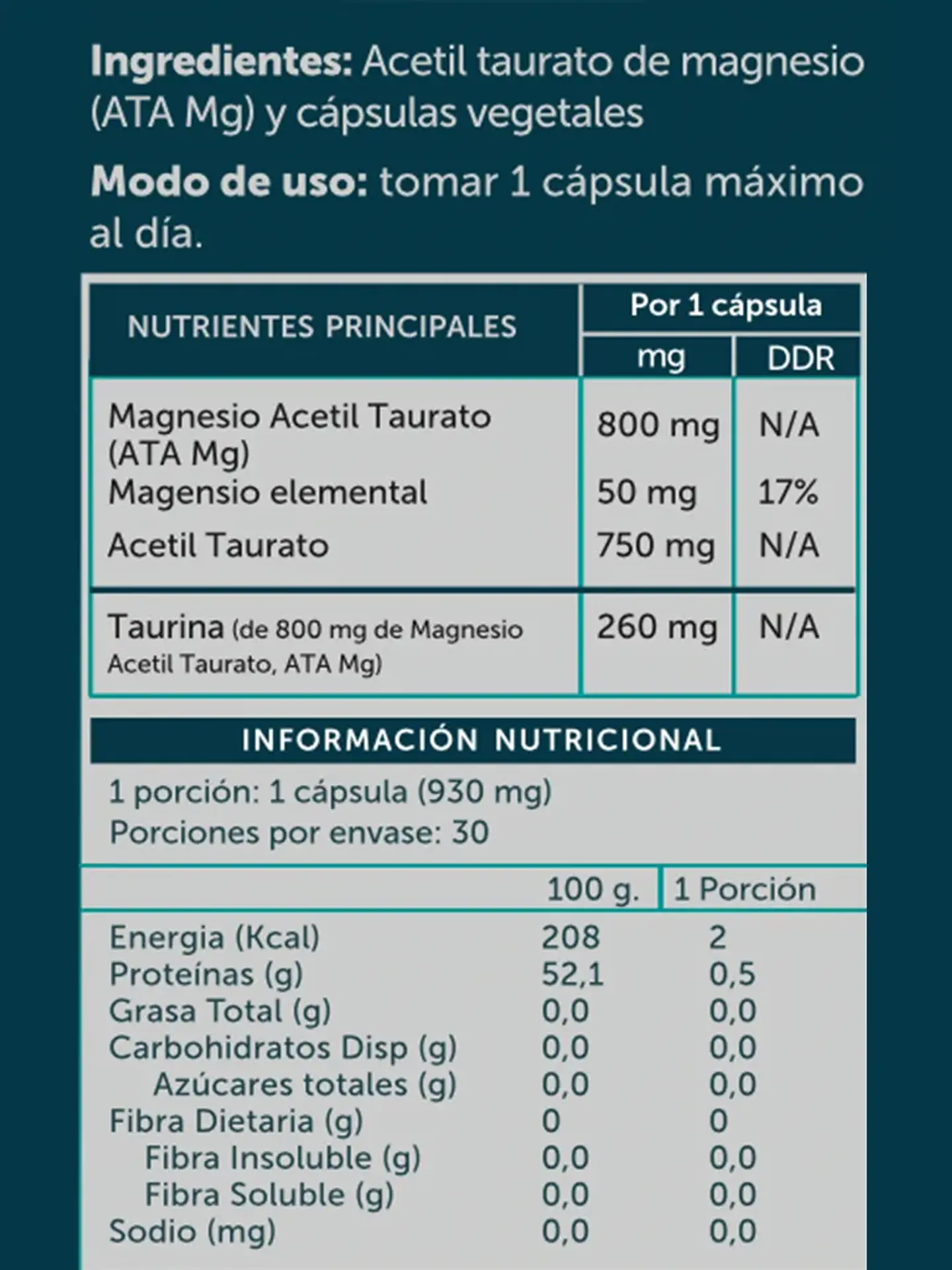 Wellplus - ATA Mag Pure 30 capsulas  2