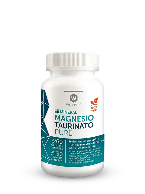 Wellplus - Magnesio Taurinato Pure 60 capsulas 