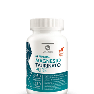 Wellplus - Magnesio Taurinato Pure 60 capsulas 