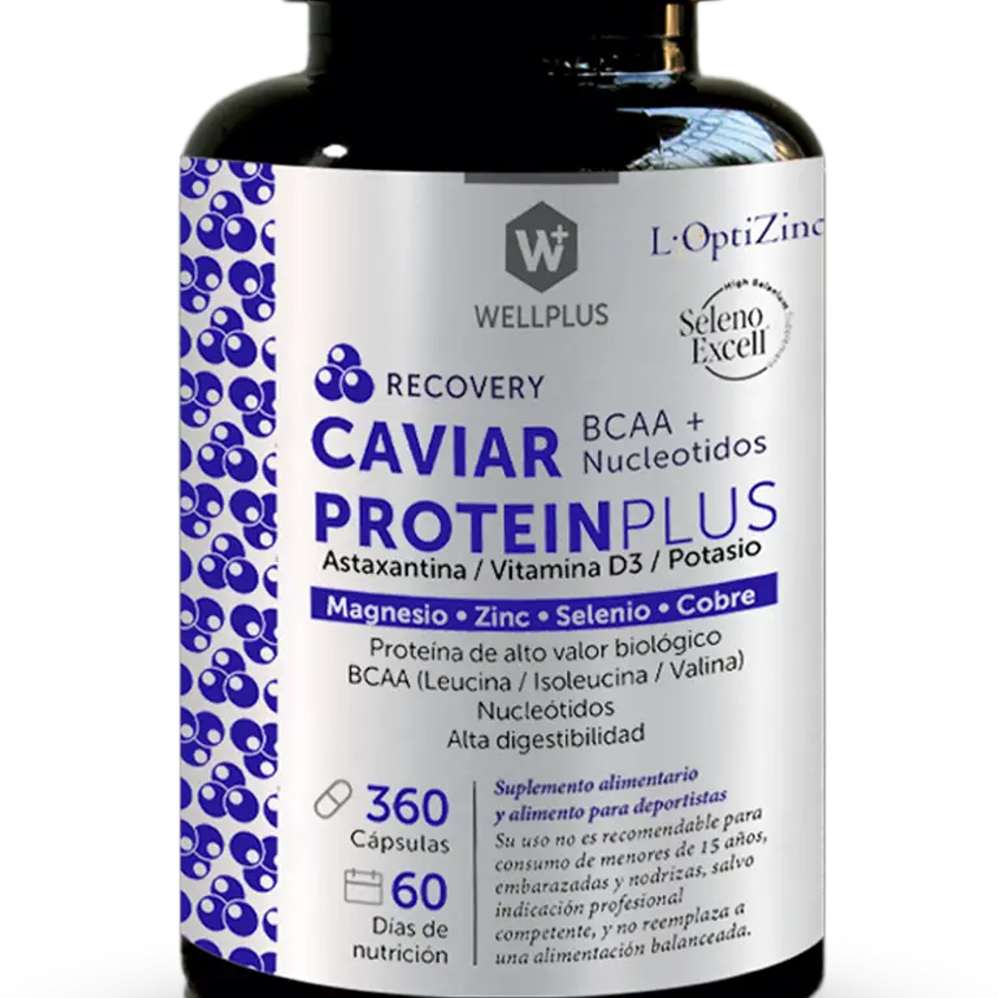Wellplus - Caviar Protein Plus 360 capsulas  1