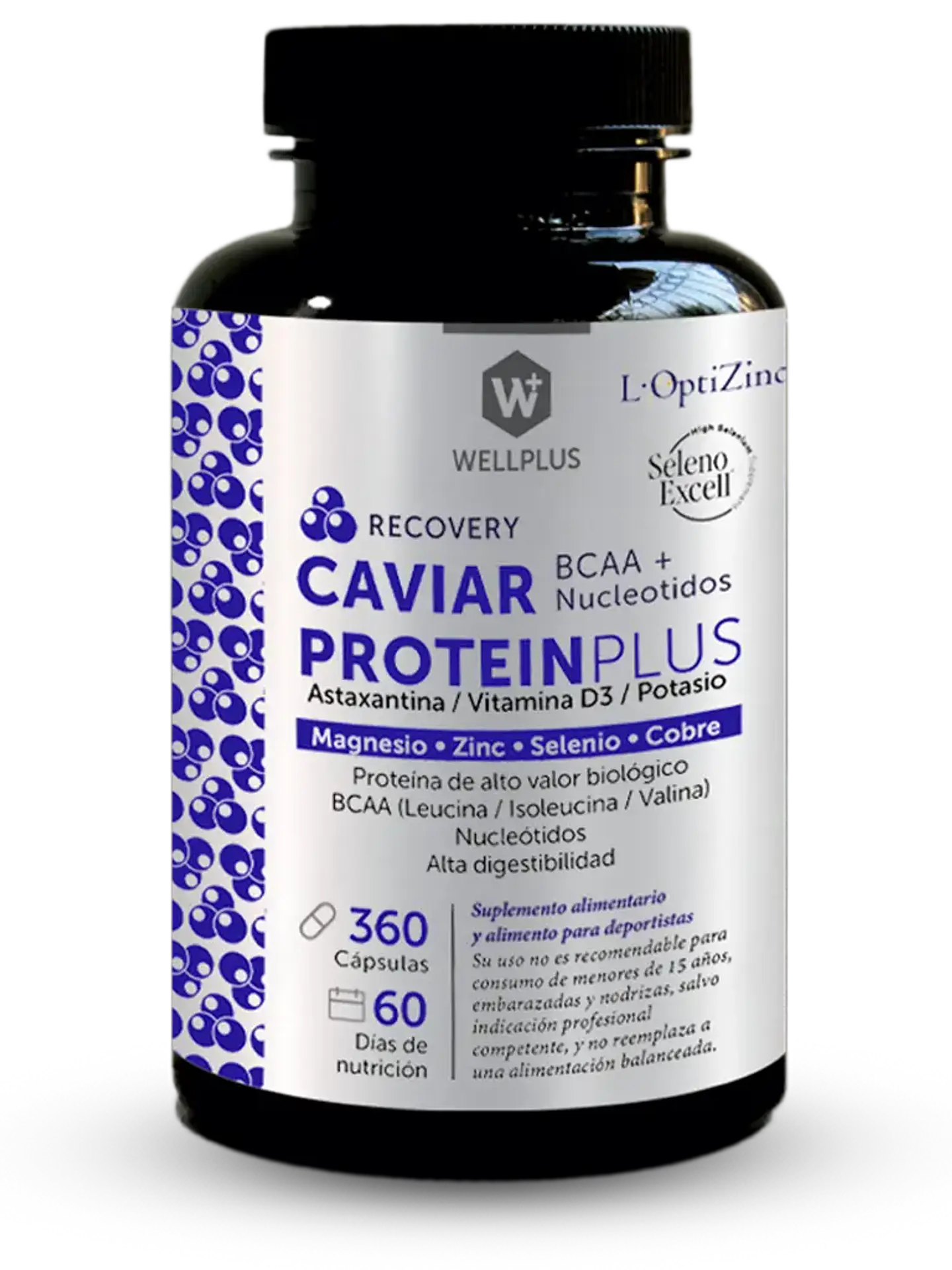 Wellplus - Caviar Protein Plus 360 capsulas  1