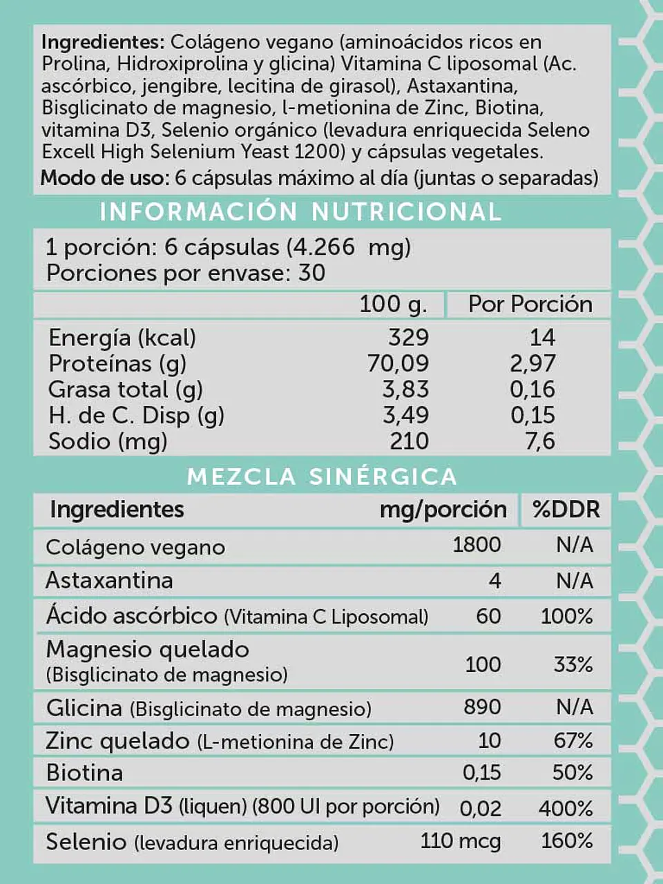 Wellplus - Vegan Derma 180 capsulas  2
