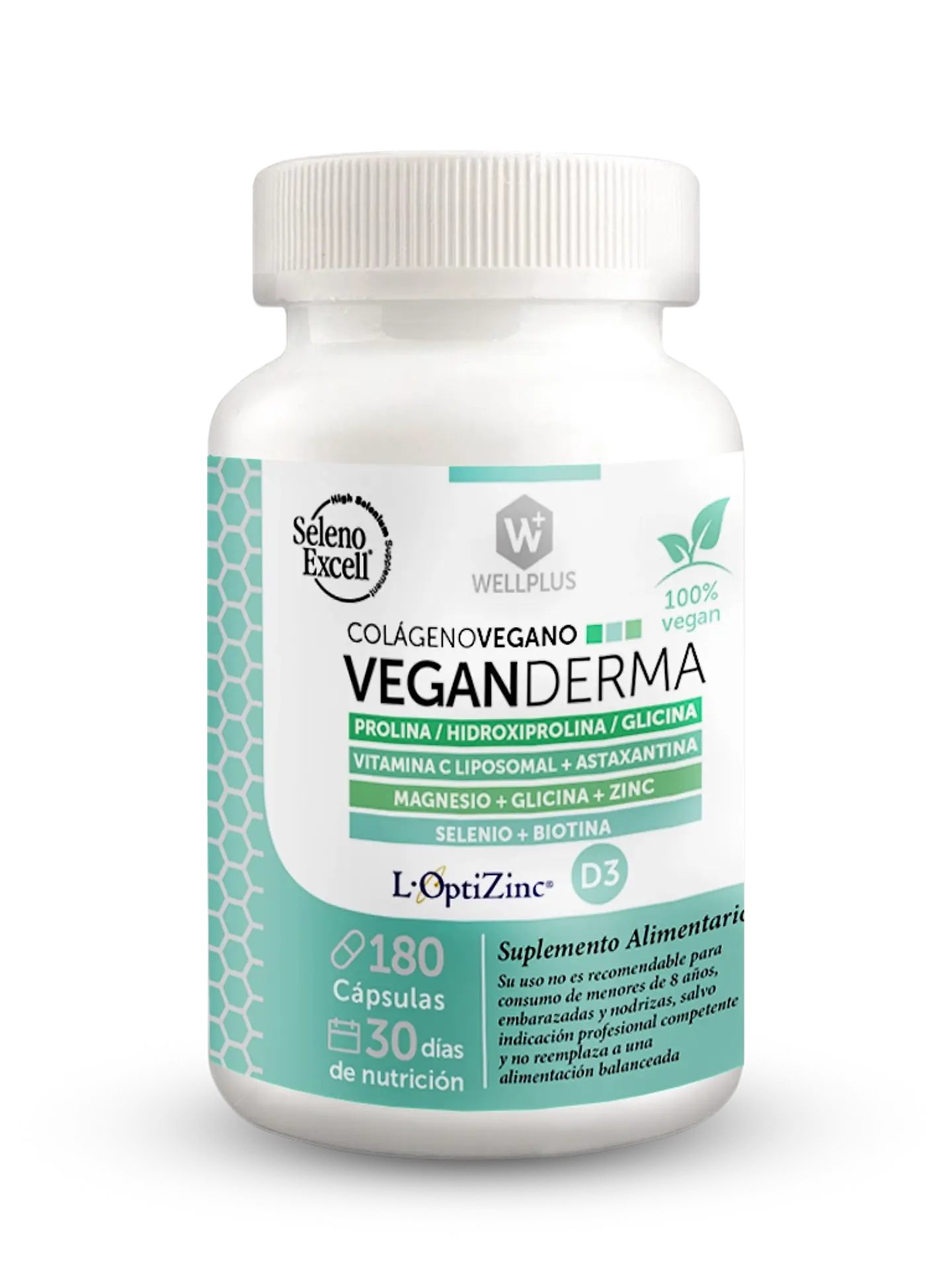 Wellplus - Vegan Derma 180 capsulas  1