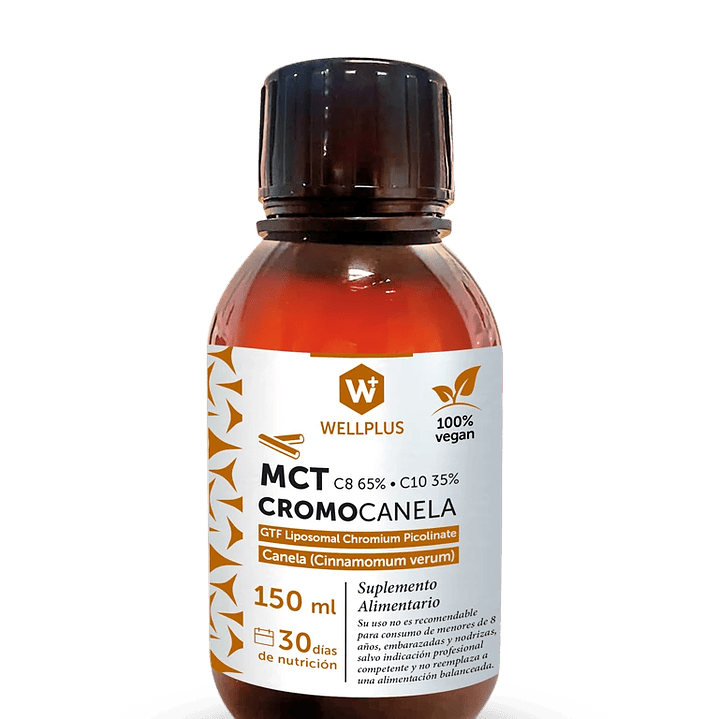 Wellplus - Mct Cromo Canela 150ml  1