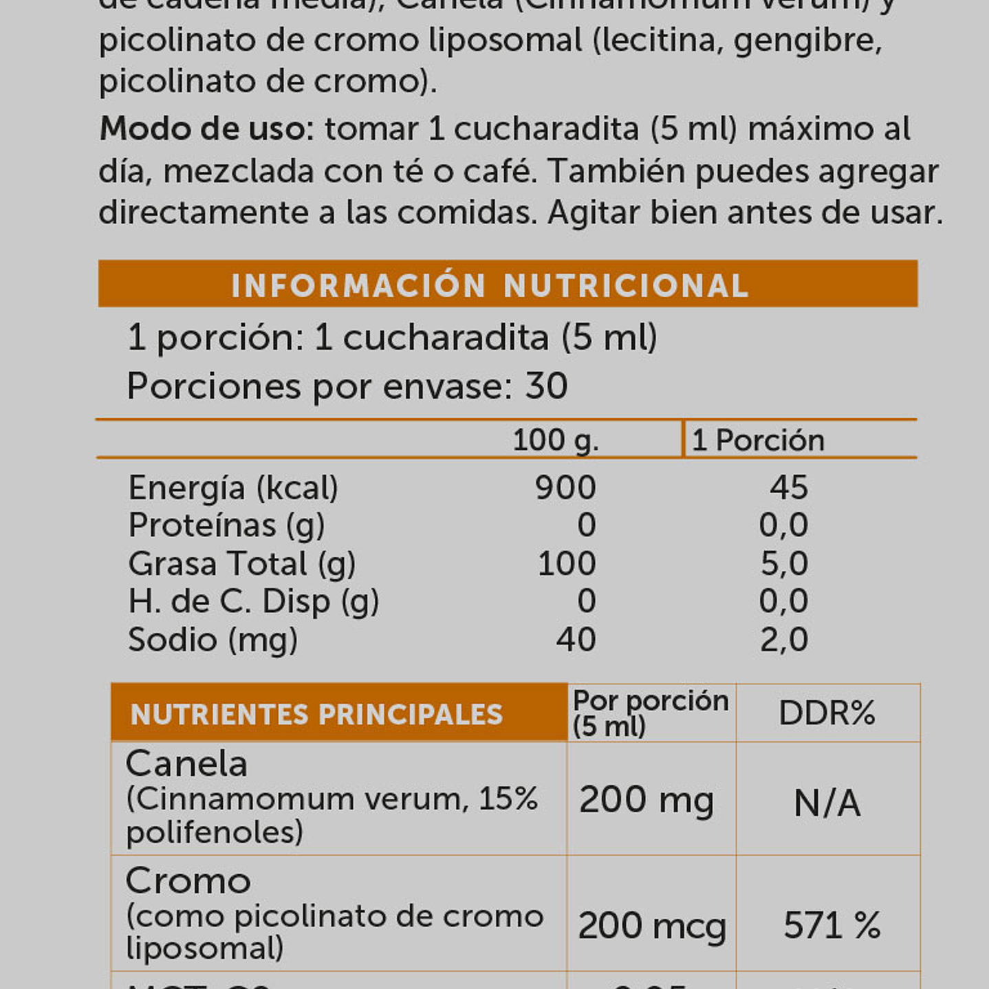 Wellplus - Mct Cromo Canela 150ml  2