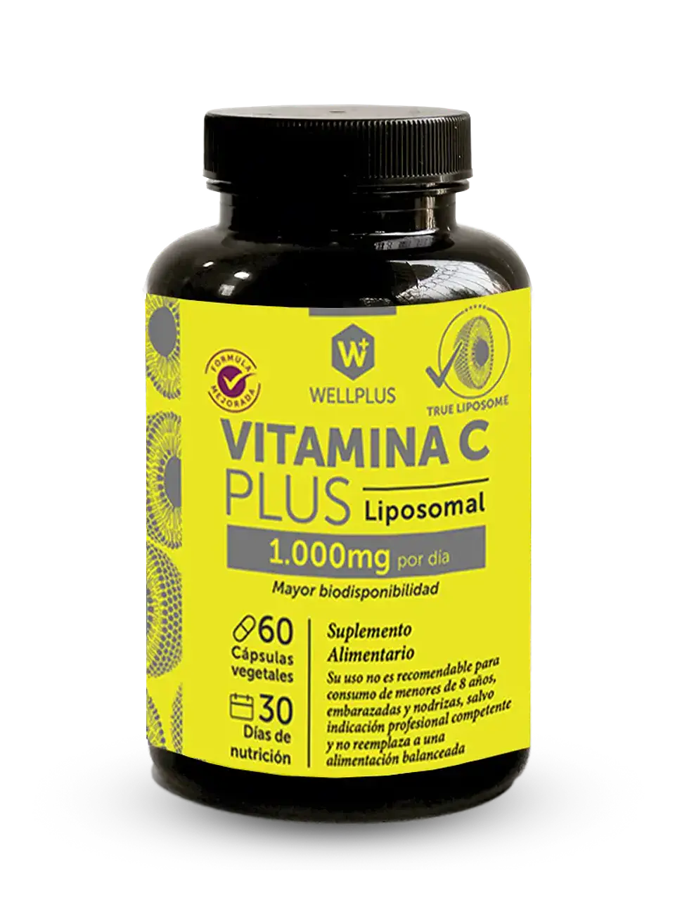 Wellplus - Vitamina C Liposomal 60 capsulas  1