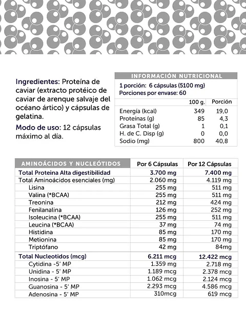 Wellplus - Caviar Protein Pure 360 capsulas 