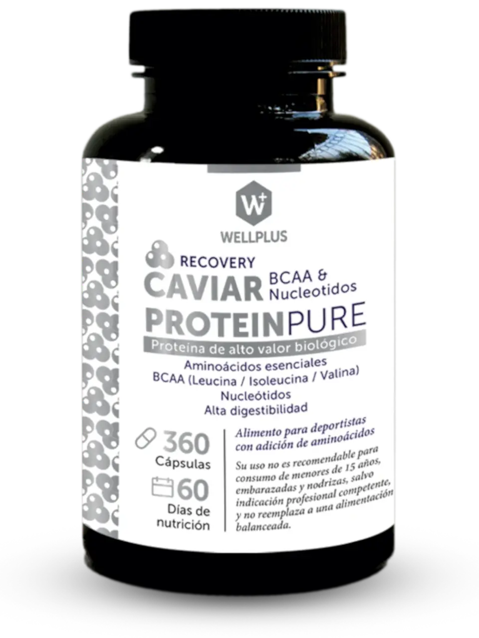 Wellplus - Caviar Protein Pure 360 capsulas  1
