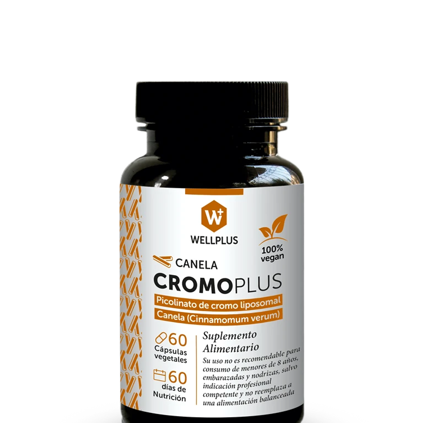 Wellplus - Cromo Plus Canela 60 capsulas  1