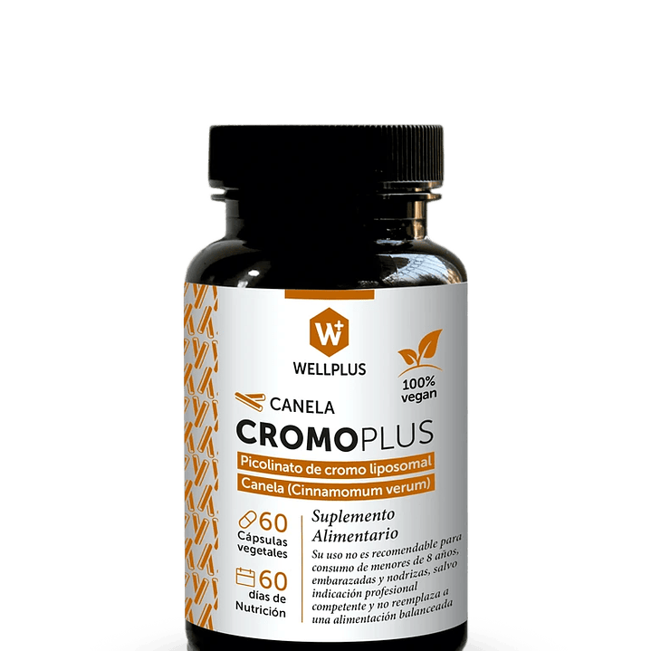 Wellplus - Cromo Plus Canela 60 capsulas  1