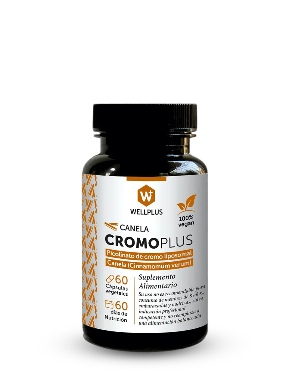 Wellplus - Cromo Plus Canela 60 capsulas  1