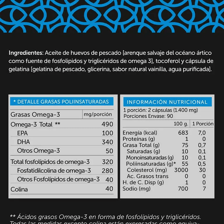 Wellplus - Omega Plus 490mg 180 capsulas  2