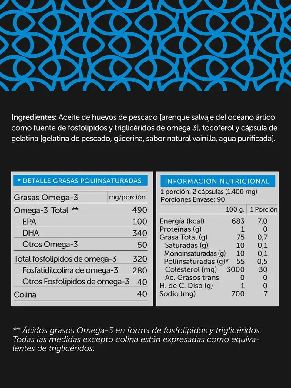 Wellplus - Omega Plus 490mg 180 capsulas  2