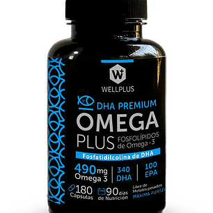 Wellplus - Omega Plus 490mg 180 capsulas 