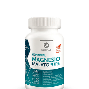Wellplus - Magnesio Malato Pure 60 capsulas 