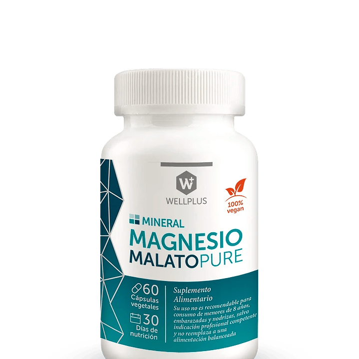 Wellplus - Magnesio Malato Pure 60 capsulas  1