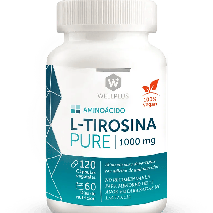 Wellplus -L-tirosina Pure 120 capsulas  1