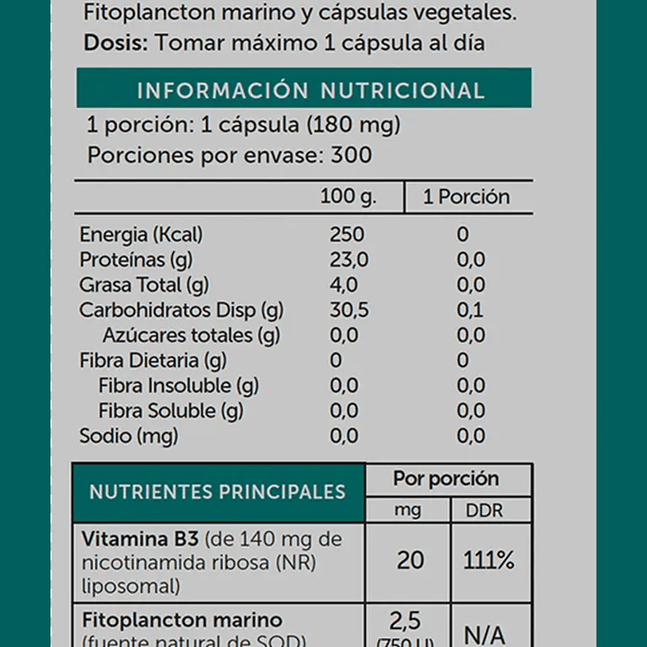 Wellplus - Nicotinamida Ribosa Liposomal 300 capsulas  2