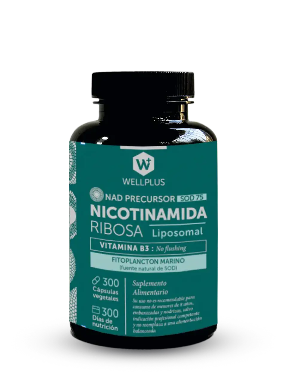Wellplus - Nicotinamida Ribosa Liposomal 300 capsulas  1