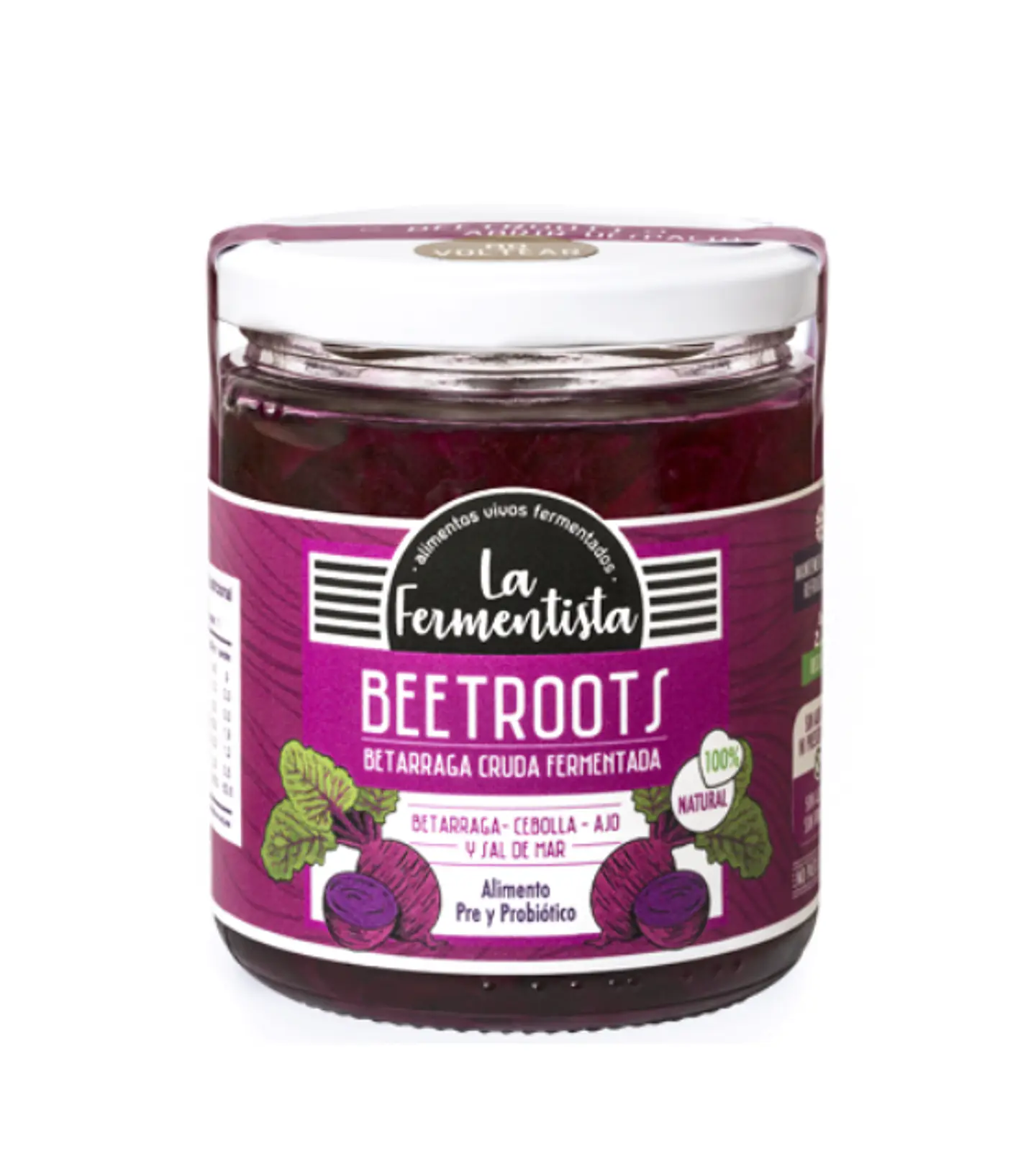 Refrigerated Betarraga Sauerkraut 400gr La Fermentista 1