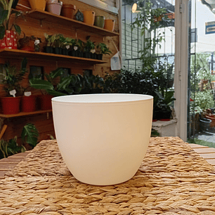 Plantas RV - Macetero Redondo Blanco 20cm 