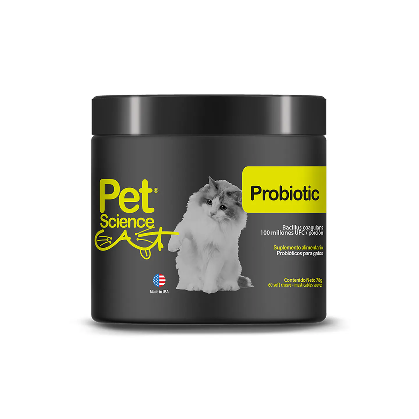 PetScience - Cat Probiotic 60 masticables  1