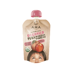 AMA - Pure de manzana y durazno 90grs 