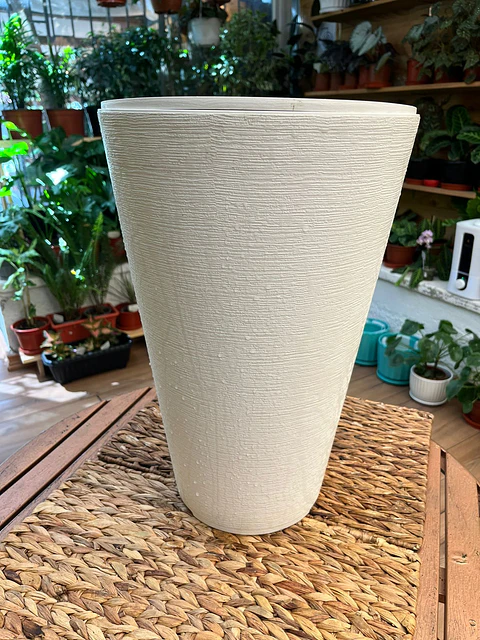 Plantas RV - Macetero Conico Blanco 30 * 45 cm