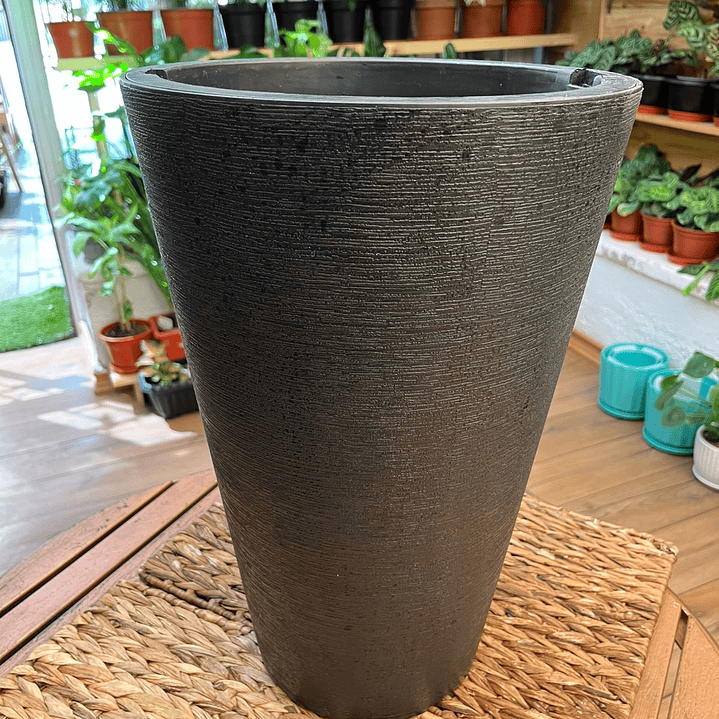 Plantas RV - Macetero Grafiato Negro  1