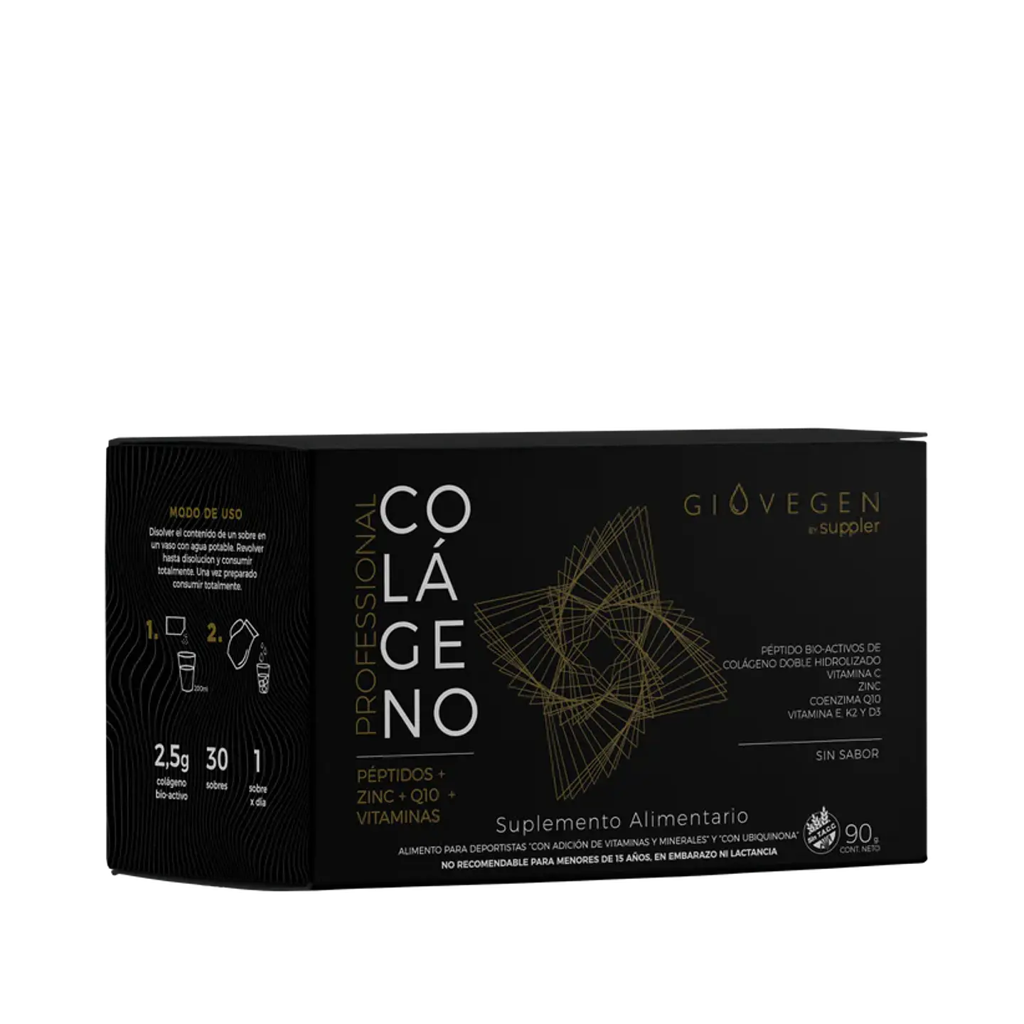 Giovegen - Colageno peptidos Professional 90g  1