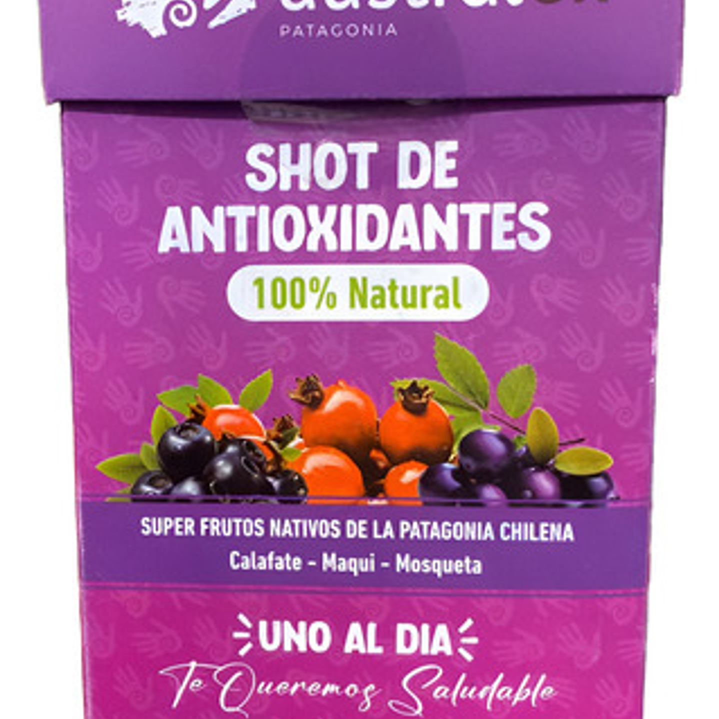 Austral Ox -  Caja Shot De Antioxidantes 10 Sachet 15ml  Maqui, Aranadao, Calafate Y Rosa Mosqueta 1
