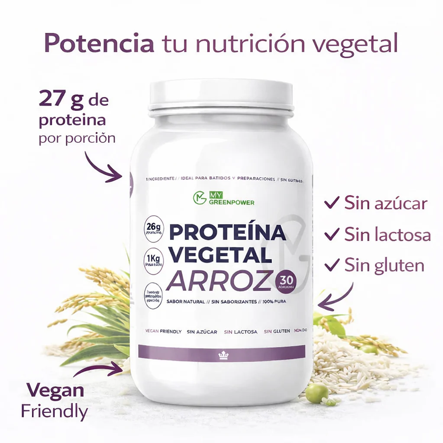 My Green Power - Proteina de Arroz 1k 2