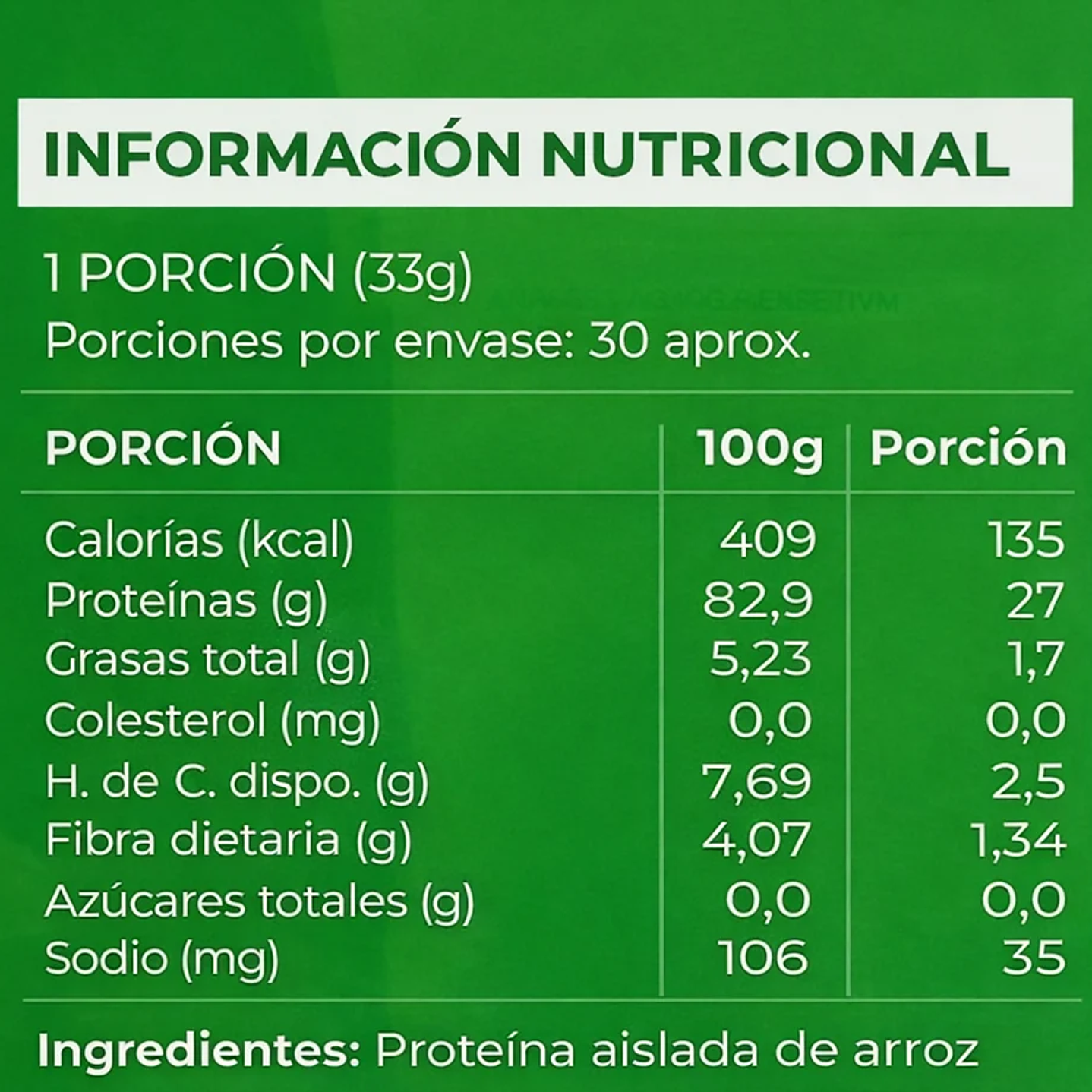 My Green Power - Proteina de Arroz 1k 4