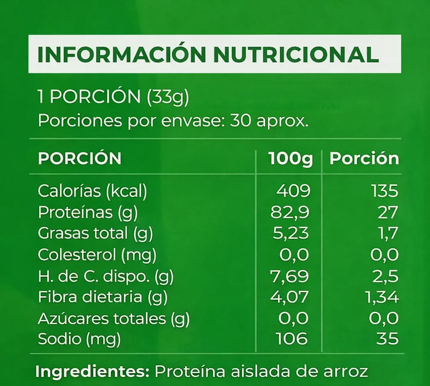  My Green Power - Proteina de Arroz 1k 4